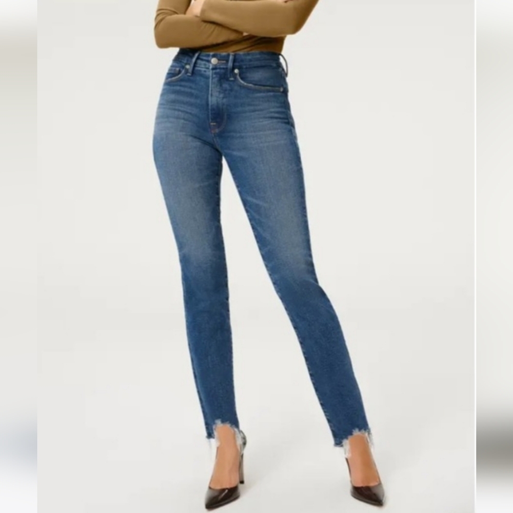 NWT Good American High-Rise Skinnyish Fit High-Rise Jeans - Picture 2 of 13